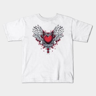 Heart With Wings 6 Kids T-Shirt